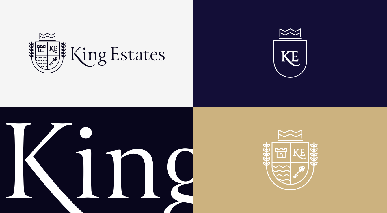 King Estates case study branding